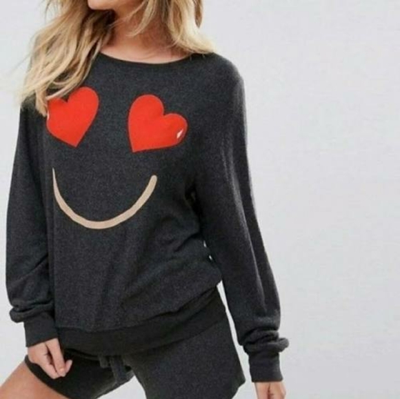 WILDFOX ESSENTIAL SMILING HEARTS Sz M - Picture 3 of 9